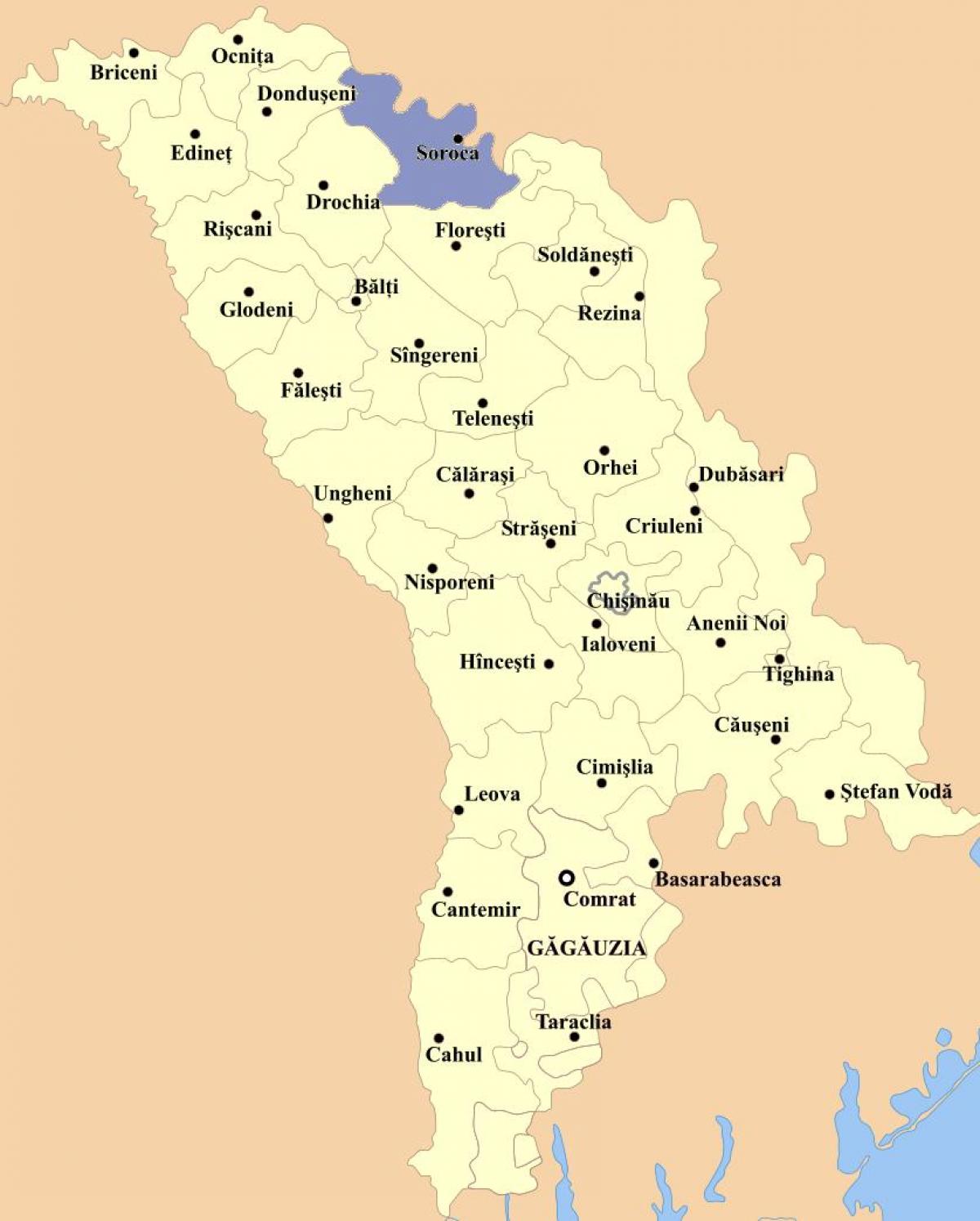 Harta cahul Moldova