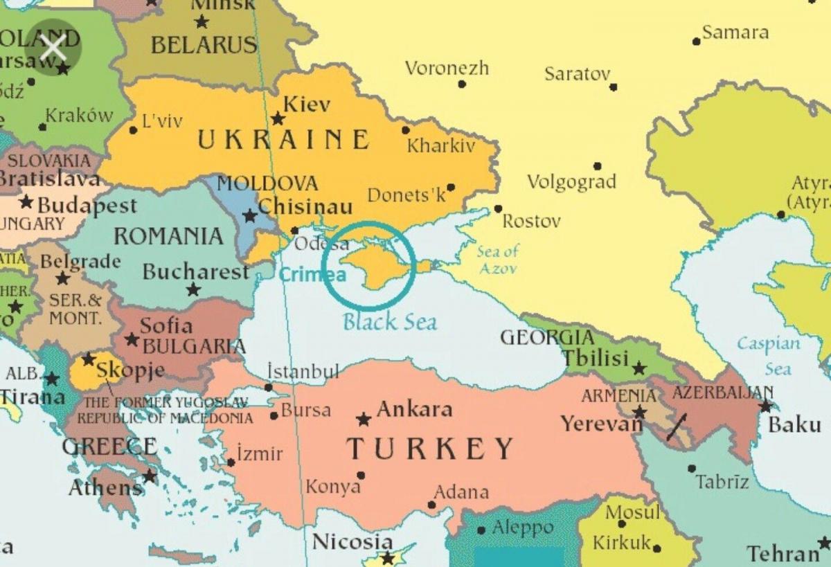harta Moldova și în țările din jur