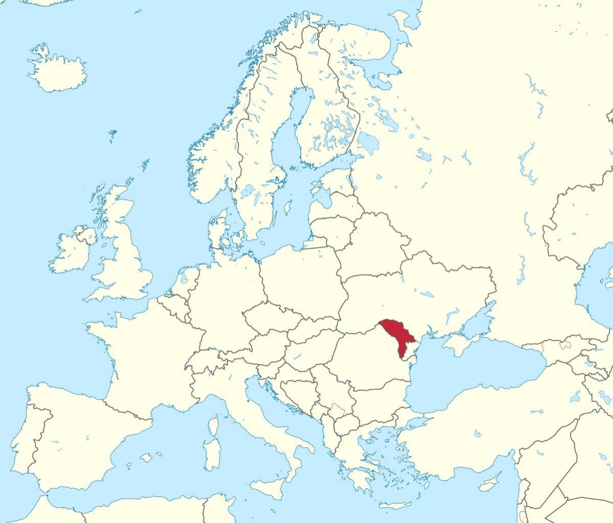 Harta Moldovei europa